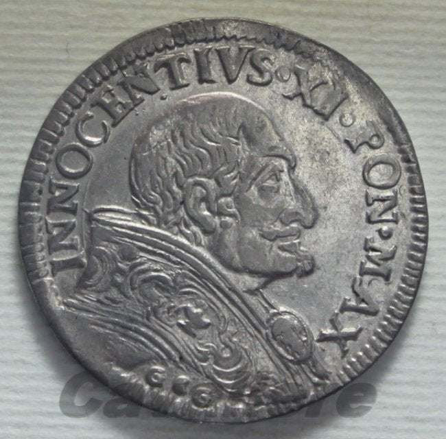 5891 - Bologna Innocenzo XI Testone Ag 1683
