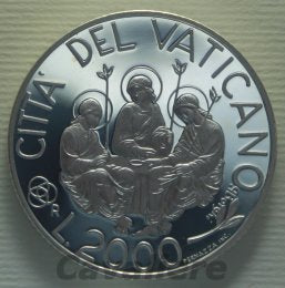 4255 - Giovanni Paolo II 2000 Lire Ag Anno Santo