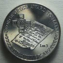4530 - Malta 5 Liri Ag 1992