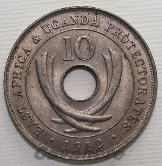 5338 - Est Africa 10 Centesimi Ni 1912 H